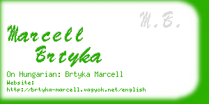 marcell brtyka business card